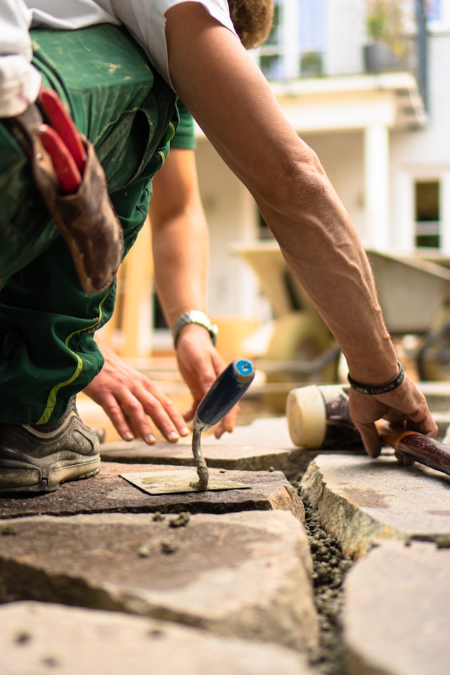 A Cape Town tradesperson at work on site